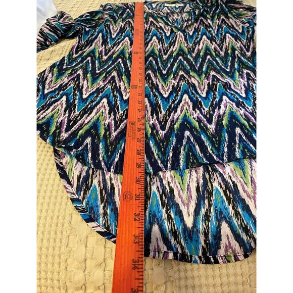 Cato Women’s Blouse Plus Size  14 or 16 W Purple Blue Flowy Casual Top - Picture 8 of 10